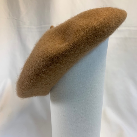 Women Wool Camel Colored Hat - Picture 2 of 5